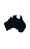 A black silhouette of the map of Australia, representing the broad reach of a Criminal defence lawyer Sydney firm.
